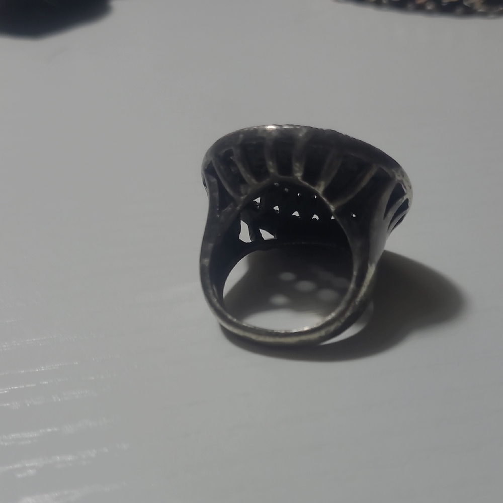 Intricate Black Women's Statement Ring - image 2